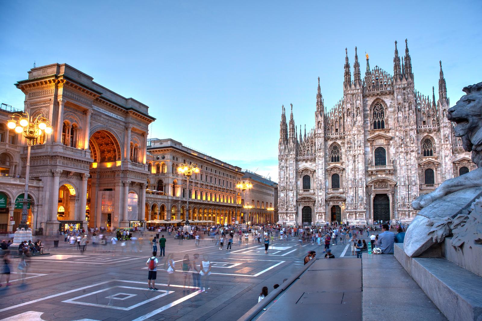 Piazza del Duomo w Mediolanie