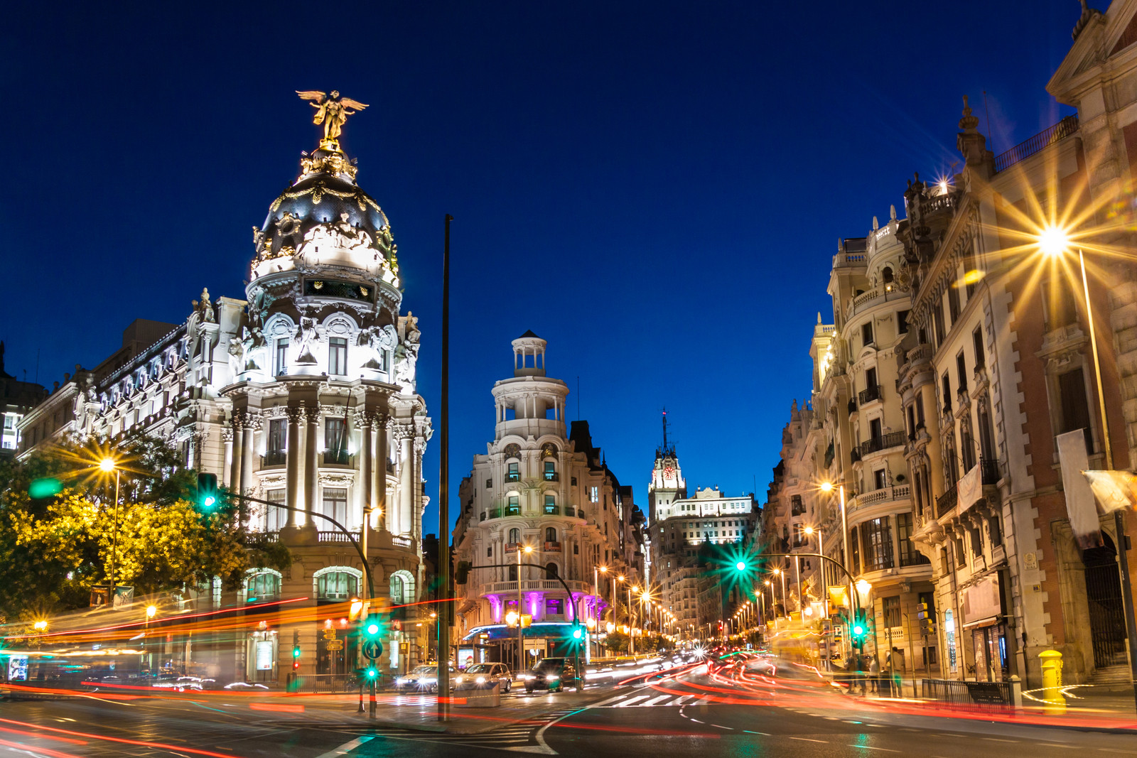 Ulica Gran Via w Madrycie