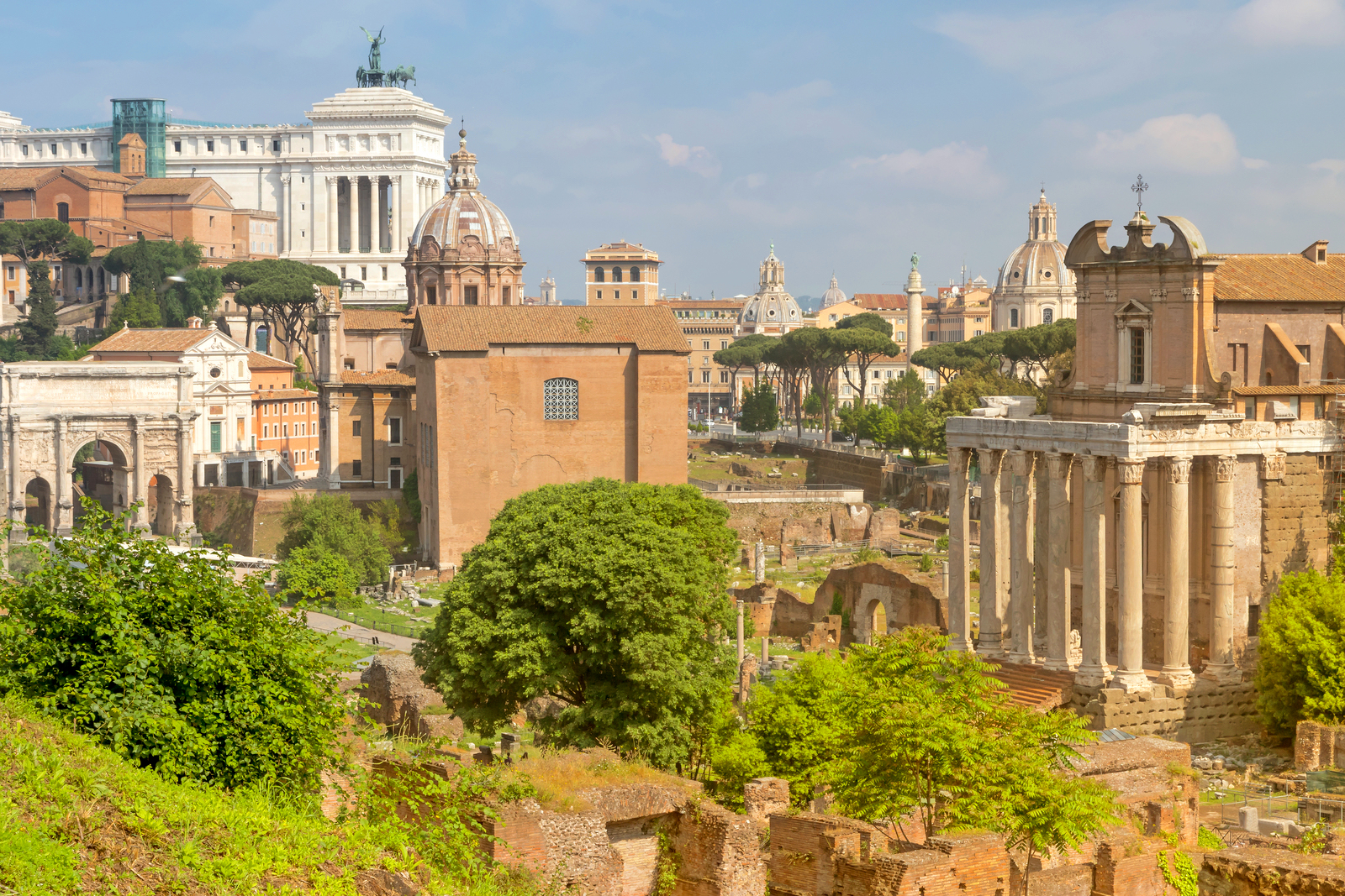 Widok na Forum Romanum - atrakcje Rzymu